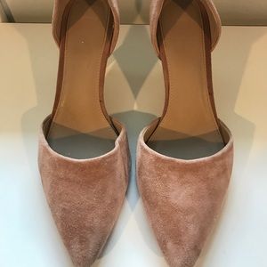 Blush Pink Suede Pumps